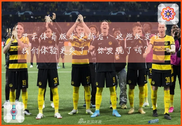 开云体育版本更新后，这些改变让我们体验更爽了，你发现了吗？